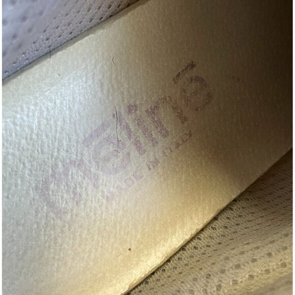 Méliné Low-Top Trainer Sneakers Womens 9.5 Zebra Gold Gray Lace Retro Italy Shoe - Picture 15 of 15